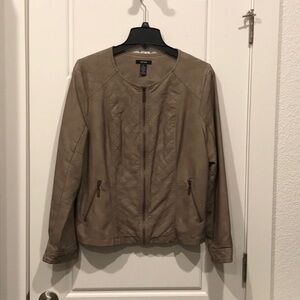 Alfani faux leather jacket size XL